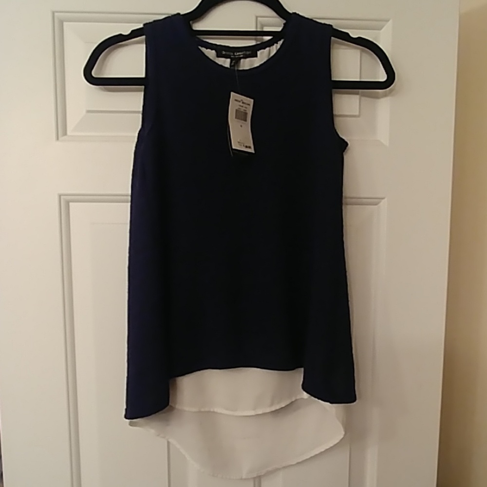 *NWT* Green Envelope Navy/Ivory Tank - Womens XS